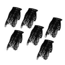 6 Pieces Pool Snooker Table Billiards Ring Net Mesh Pocket Bag Replacement Sets Black