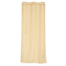 Elegant Eyelet Curtain Dapes Solid Window Panel Room Door Office Living Room Decor Beige