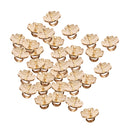 Pack of 50 Vintage Alloy Metal Rose Flower Charms Jewelry Findings Hat DIY Craft