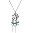 Silver Dream Catcher Pendant Necklace Fashion Feather Tassel Necklace Jewelry