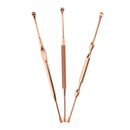 3 Pieces/Set Stainless Steel Ear Pick Wax Cleaner Scoop Spoon Tool Earpick Curette Remover Earwax Removal