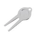 Alloy Golf Green Divot Tool Pitch Repair Mini Tool Golf Accessories Silver