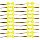 Set Of 20PCS Twist Ties Candy Bag Cake Props Wedding Birthday Party Supplies Yellow With White Dots