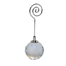 Generic Crystal Round Ball Table Place Card Note Photo Holder Memo Clip