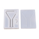 1 Set Transparent Silicone Pendant Mould Resin Hourglass DIY Jewelry Making Tool - Reagent Bottle