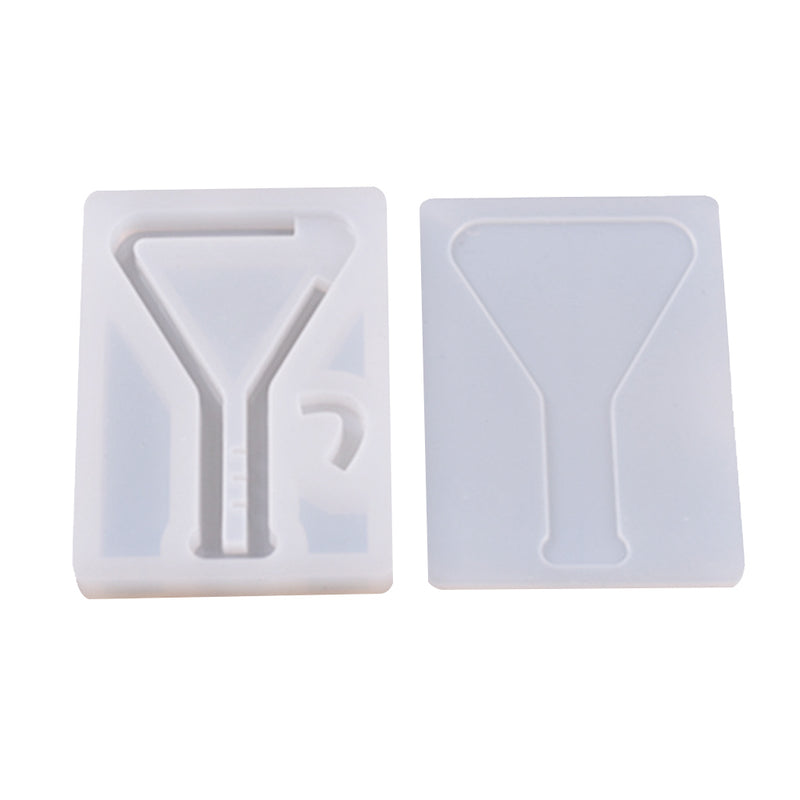 1 Set Transparent Silicone Pendant Mould Resin Hourglass DIY Jewelry Making Tool - Reagent Bottle