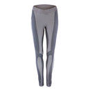 Women Ladies Sports Fitness Leggings Exercise Yoga Jumpsuit M Greyish white