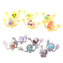 12 Plastic Terror Ghost Face Finger Puppets Carnival Halloween Pranks Props