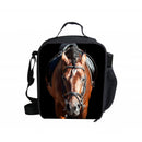 Portable Insulated Thermal Cooler Cute Black Dog Design Lunch Box Office School Carry Tote Picnic Case Storage Bag