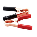 Crocodile Battery Car Clip Alligator Copper Clips Clamp Test Leads Black Red