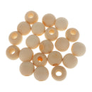 20 Natural Round Wood Spacer Beads 25mm Jewellery Making Findings DIY Craft