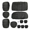 11pcs PU Car Full Set Headrest Cover Seat Protector Mat Shield Breathable