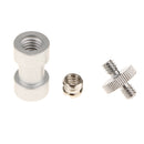 1/4 Inch and 3/8 Inch Converter Threaded Screws Adapter Mount Set for Camera/ Tripod/ Monopod/ Ballhead/ Light Stand/ Shoulder Rig, Set of 3
