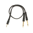 3.5mm Jack Plug to Double 6.5mm Jack Adapter Male to Male Audio-Cable 0.5meter
