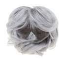 Doll Imitation Mohair Curly Wigs Hair For 1/6 BJD/ Uncle Doll Silver Grey