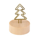 Tree Clip Photo Holder Picture Card Note Memo Display Wood Base Standing DIY