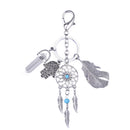 Creative Clear Quartz Dreamcatcher Charm Keyring Keychain Birthday Xmas Gift