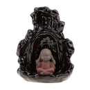 Little Monk Statue Incense Burner Holder Stick Cones Home Decor Decoration