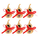 6pcs Chinese Fengshui Wu Lou Hulu Gourd for Wealth Good Luck Collectible Gift