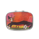 Portable Pill Box Kitty Paint Travel Medicine Box Tablet Dispenser Case, Medicine Planner