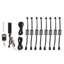 8pcs 7 Colors LED Neon Strip Underglow Car Motorcycle Body Glow Light Kit