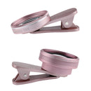 2 in 1 No Distortion 0.6X HD Wide Angle + 15x Macro Multi-Layer Coating Lens for Mobile Phone Rose Gold