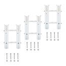 3 Pieces / Set Durable Plastic Fishing Rod Holder 2 Tube Bracket Storage Rack for Boat Kayak Yacht Fishing Tackle Accessories