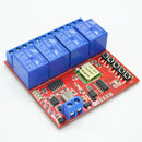 DC7-24V 4 Channel Light Lamp Switch 433mhz Wireless Remote Control Module