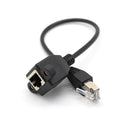 RJ45 M/F Shielded Ethernet Network Screw Panel Mount Extension Cable