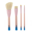 4Pcs Cosmetic Makeup Eyeshadow Powder Foundation Blending Brush Set Wooden Handle