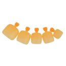 Men Women Glitter Shiny Toe Nail Tips With Nail File Pedicure Manicure Tool Orange