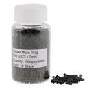 1000pcs/Bottle 5mm Micro Link Rings Lined Beads for Hair Extensions Tool