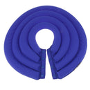 Soft Lightweight Dog Cat Pet Supplies Comfy Pet Neck Collar Nylon Cover Anti-Bite Protector Blue Size M