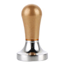 57mm Convenient Grip Coffee Tamper Barista Espresso Tamper Base Press Tool Holder Aluminum Alloy Brown