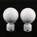 2Pcs Iron Window Curtain Pole End Drape Rod Finals Head for Rods with Dia. 28mm Ball