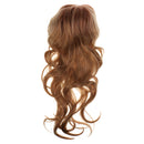 21 Inches Women Girls Long Curly Synthetic Wig with Air Bangs