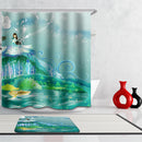 Home Hotel Bathroom Shower Room Door Window Decor Fairy Pattern Charms Extra Long Fabric Bath Shower Curtain With 12 Hooks