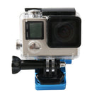 Blue Rotatable Mount Holder Adapter Moto Motorbike Clip Support Bracket for Gopro