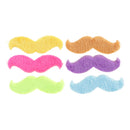 6Pcs Joke Fake Mustache Self Adhesive Halloween Christmas Costume Cosplay Party Fancy Dress Moustache Beard Funny Events Festivals Party Supplies