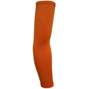 Sun UV Protection Arm Sleeves Cycling Golf Sports Arm Cooler Orange