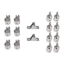 16Pcs/Set Boat Fittings Hardware for 4-Bow Marine Boat 316 Stainless Steel