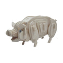 3D Handmade Wooden Puzzles Woodcraft Construction Kit DIY Pig Puzzles Educational Toy