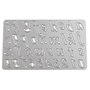 Letters and Numbers Shape Metal Cutting Dies Stencil Scrapbook Paper Card Making Craft Embossing Tool Silver