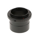 T Ring for Olympus SLR Camera Lens + 2inch to T2 M42*0.75 Thread Telescope Mount Adapter - Black