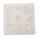 DIY Silicone Gem Beads Pendant Mold Tray Decorating Craft Tools Moulds Jewelry Accessories Heart Shape