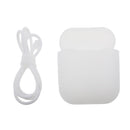Clear Silicone Case Cover Holder Pouch Holder Sleeve + White Anti-lost Ear Loop Strap Wrap For Earpods AirPods Earphones Charging Box