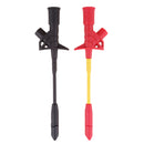 Black and Red Quick Piercing Test Needle Hook Clip Multimeter Testing Probe 4mm Socket