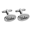 Men's Wedding Shirt Cufflinks Usher Carved Oval Cuff Link Jewelry Gifts