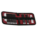 Set of 29 Pieces Assorted Hardness Sketch Charcoal Pencil Set Sketching Pencils w/ 36-holes Pencial Bag Artist Tool
