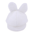 Charming Plush Peaked Cap for 20cm Doll and Bears Dress Up Accessory White
